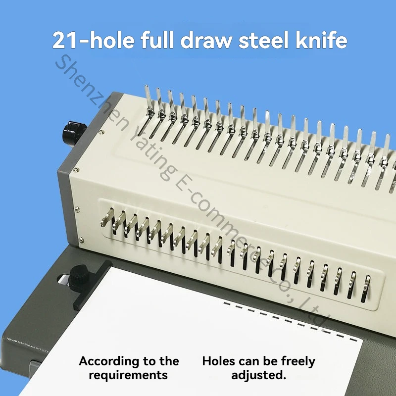 Binding Machine Comb - ماكينة تجليد بالمشط 21 فتحة، ماكينة