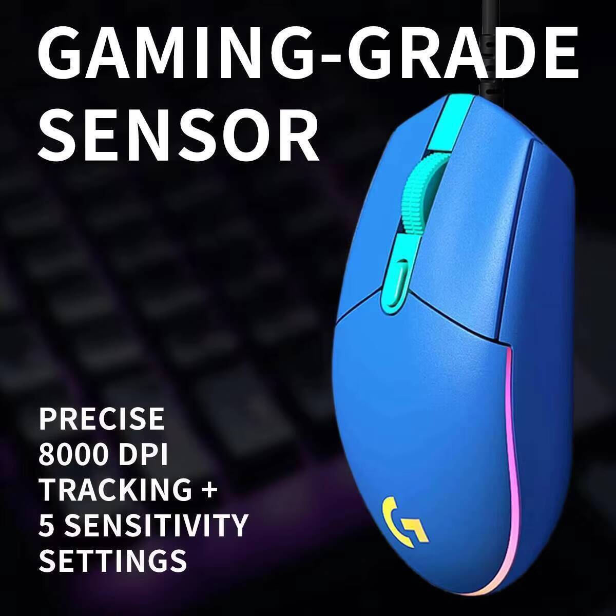 ماوس لوجيتك G203 LIGHTSYNC للأ - مراجعة Logitech Mouse G203 وسعره
